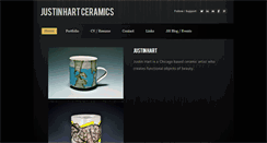 Desktop Screenshot of justinhartceramics.com