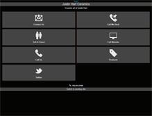 Tablet Screenshot of justinhartceramics.com